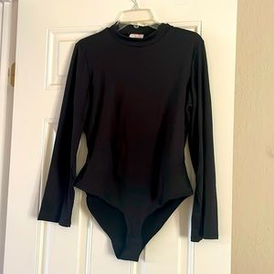 NWOT black long sleeve body suit